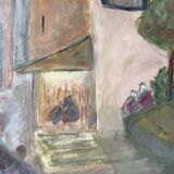 Oil on landscape panel