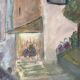 Huile sur panneau paysage