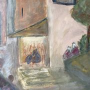 Huile sur panneau paysage