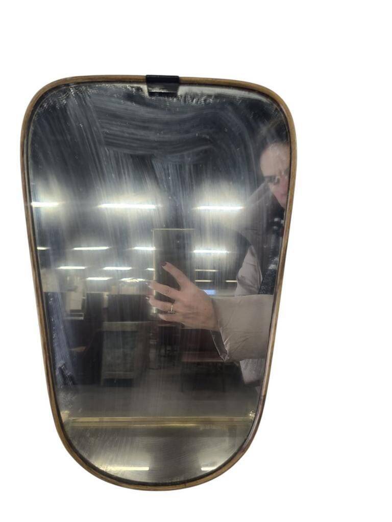 Vintage 1950s mini wall mirror