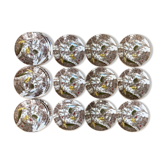 Service of 18 English plates