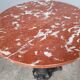Table bistro period art Nouveau 1900 cast and marble