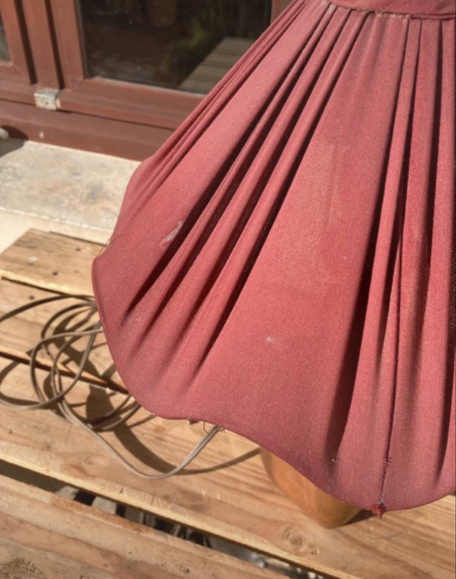 Pied de lampe design brutaliste Richard Lecompte
