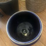 Cache-pot bleu (diamètre 29cm)