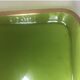 Antique Baccarat green and gold crystal tray?