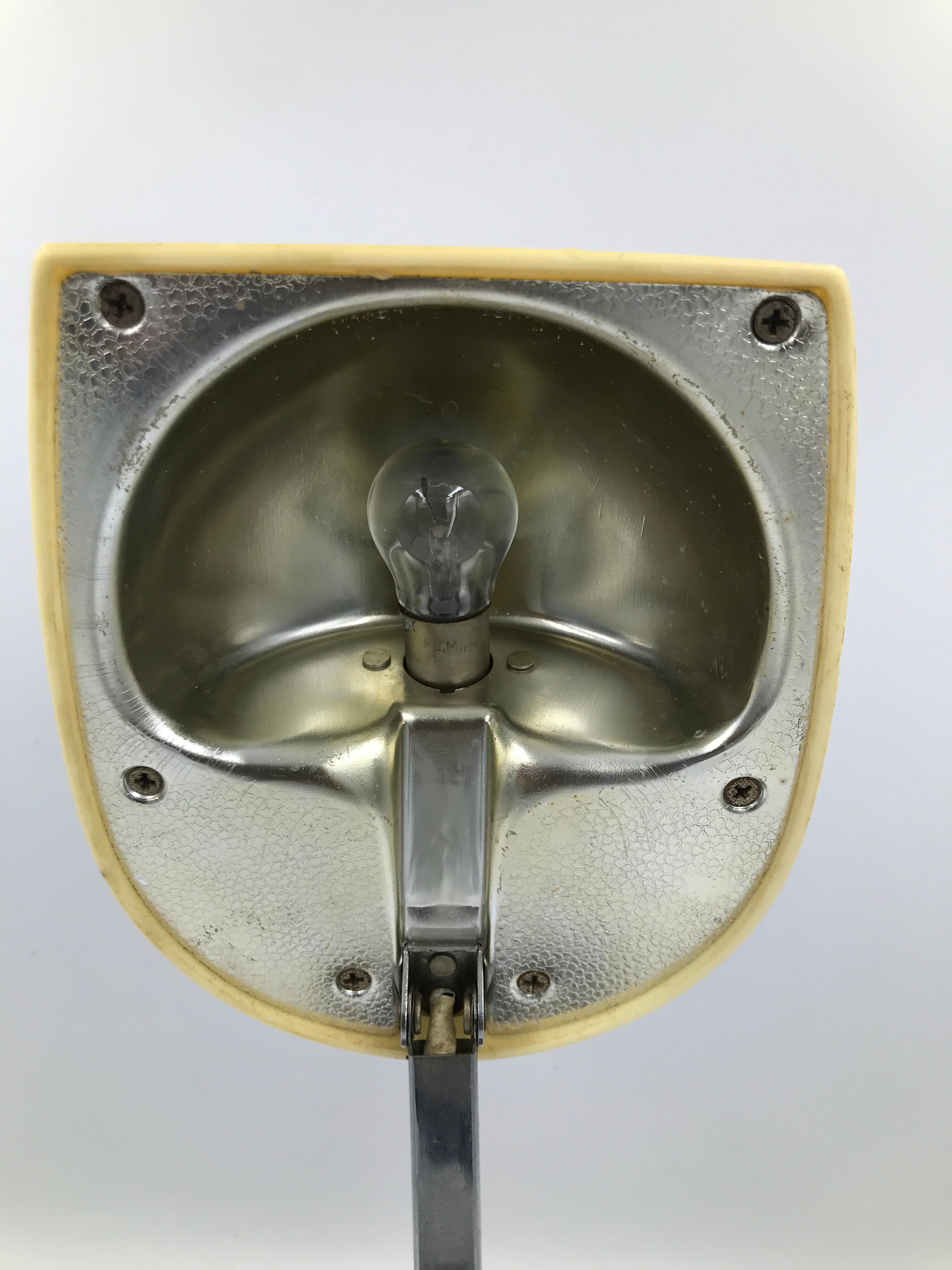 Vintage space age style alarm lamp with articulated arm 60s