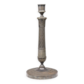 Candélabre en cuivre argenté français, années 1890