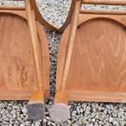 2 Bistro Chairs in Varnished Beech from the 1950s