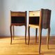 Paire de tables de chevet en bois style Louis XV
