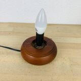 Opaline globe pine lamp from the 60s