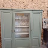 Bronze green display cabinet bookshelf