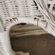 Wicker bench, rattan