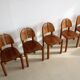 Ensemble de 5 chaises à manger dans le style de Rainer Daumiller