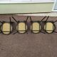 Lot of 4 black bistro chairs