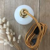 Vintage opaline golden thread walking lamp