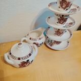 Coffee set in Sarreguemines earthenware