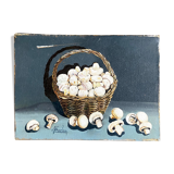 Oil painting on canvas The mushrooms of Paris