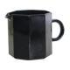 Nice black milk pot, Arcoroc, OCTIME series, 1980, vintage French