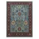 Hand-Knotted Wool Area Rug, Modern Floral Design Blue Carpet for Living Room