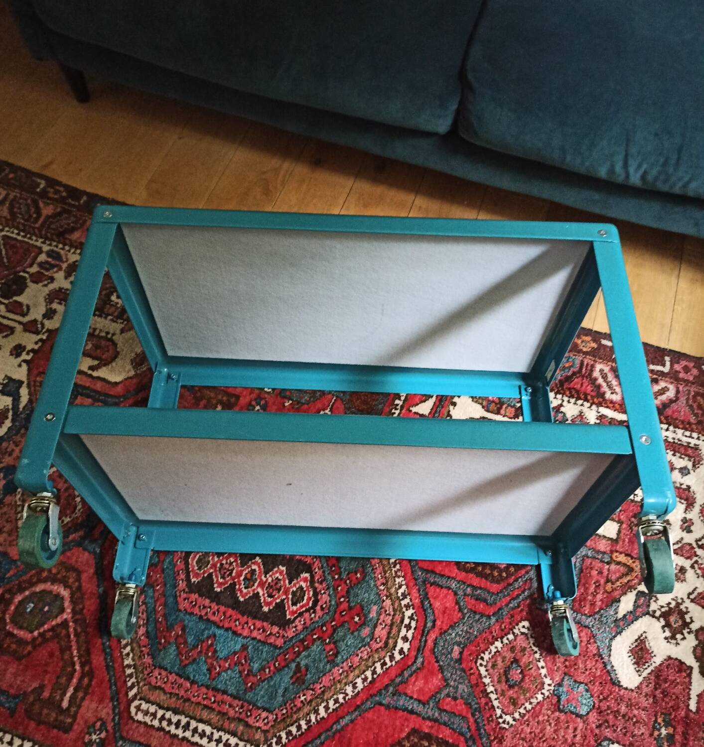 Blue metal coffee table Ikea PS 2012