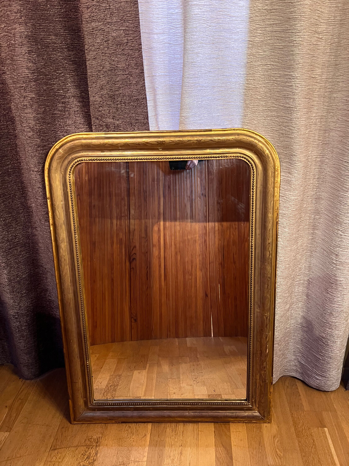 Miroir doré Louis Philippe