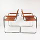 Pair of Bauhaus S34 chairs, designed by Mart Stam, Bulthaup, Germany, 1980s