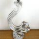 Impressive XXL crystal table lamp signed Daum France - Height 42 cm