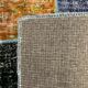 Distressed vintage turkish patchwork rug 218x150 cm wool medium