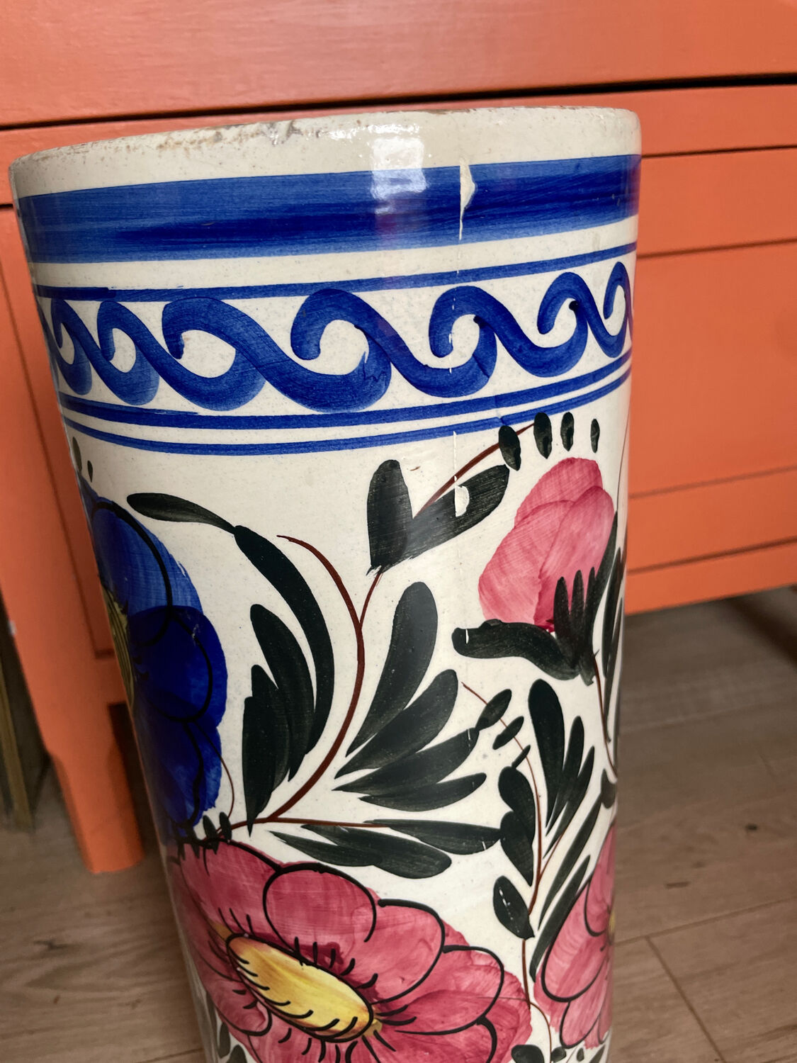 Flowered umbrella door DKZ