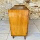 Vintage storage furniture in flame-figured oak, by Gillard Bourdin, circa 196.