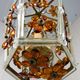 Glass flower hanging lamp 1950-60’s