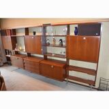 Système mural Wall-Unit Alfred Hendrickx pour Belform en Teck 1960's