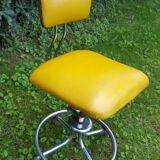 Fasem chair design Henri Liber, mustard color