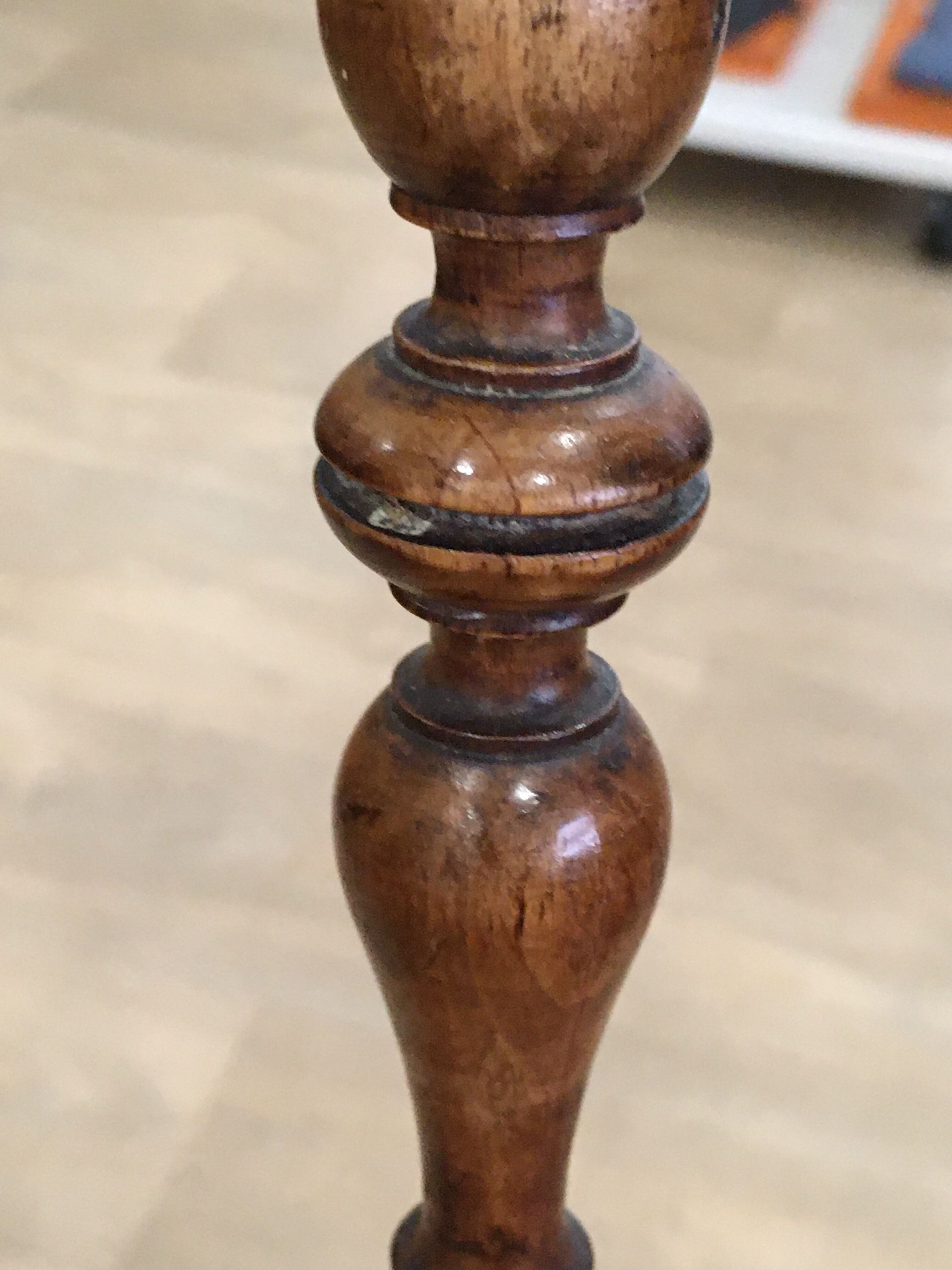 4 old wooden bistro chairs