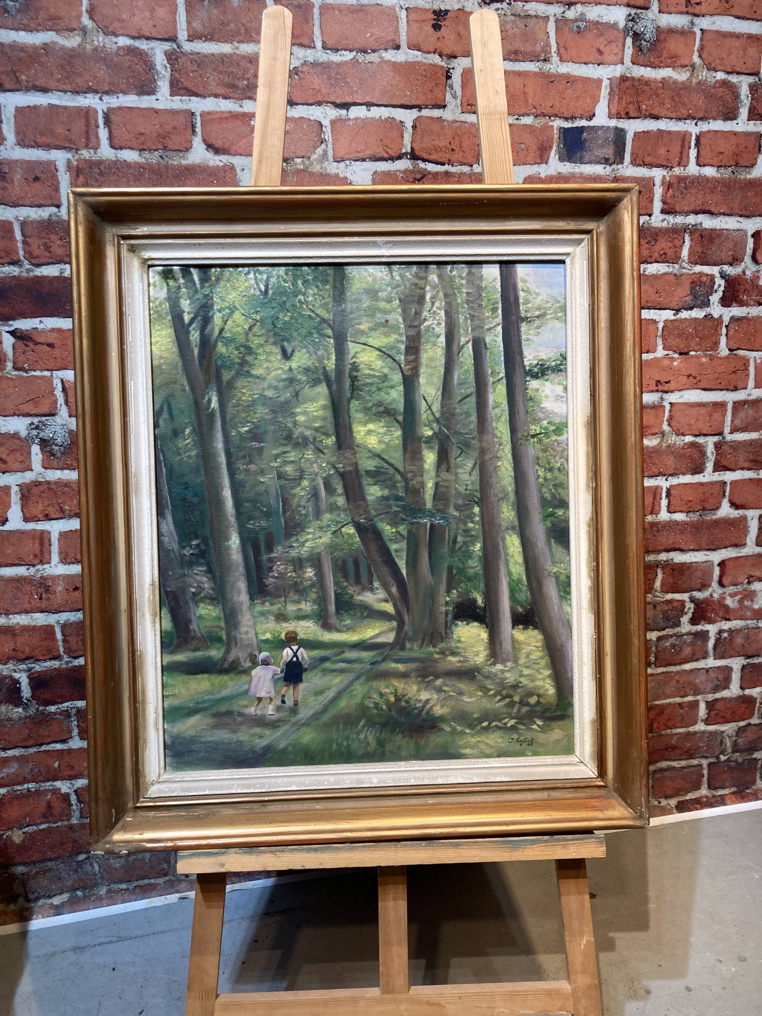 Original acrylic framed on two sides by J. Sabyt