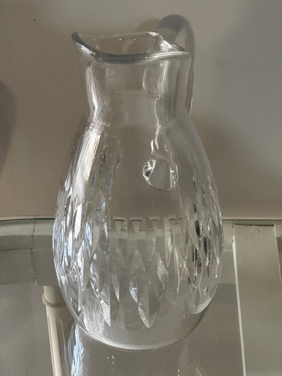 Baccarat Crystal Water Carafe Model Carcassonne Stamped