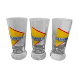6 vintage casanis glass