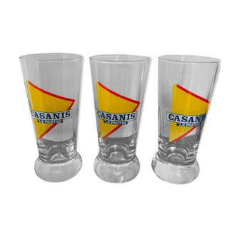 6 vintage casanis glass
