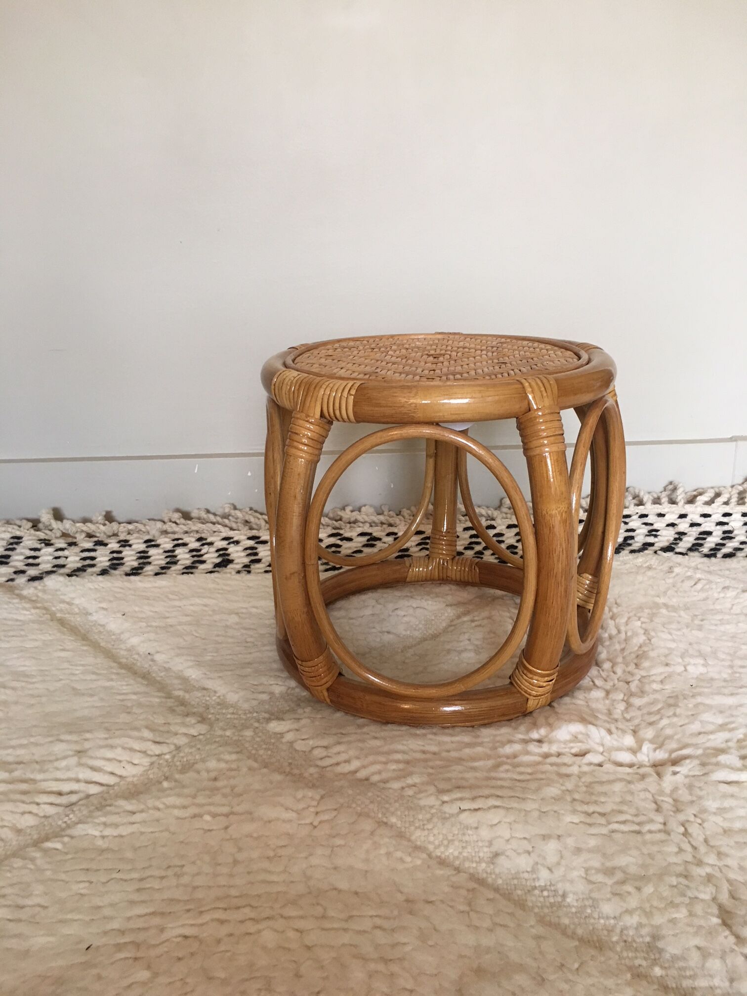 Rattan stool
