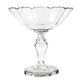 Biedermeier fruit bowl, transparent crystal, Czechia, 19th century