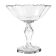 Biedermeier fruit bowl, transparent crystal, Czechia, 19th century