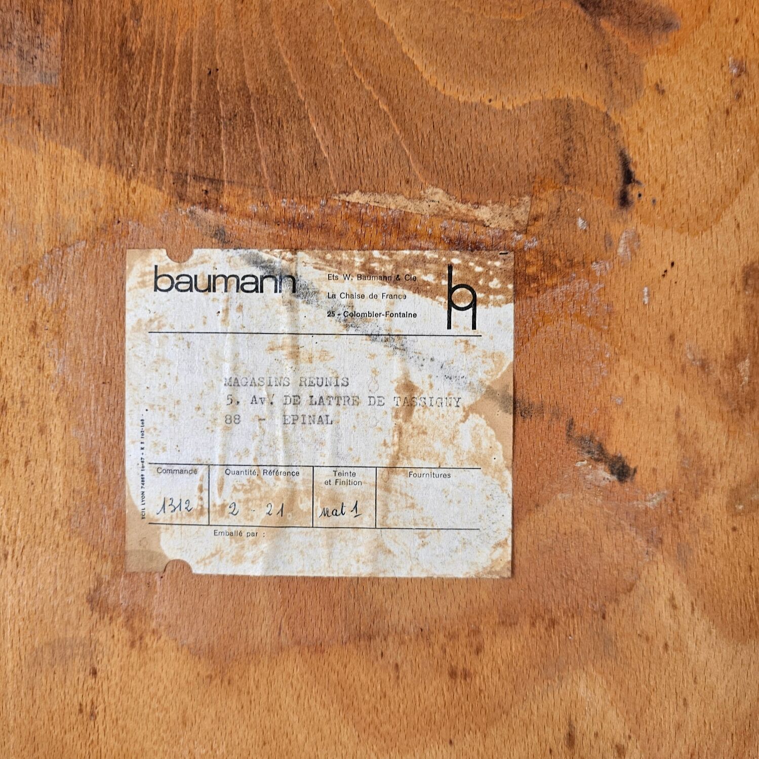 Baumann armchair light wood