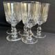 5 Blown and cut crystal water glasses – Art Nouveau