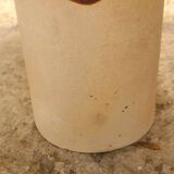 Set of 3 two-tone stoneware pots