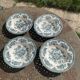 4 deep plates Enoch Wedgwood Asiatic Pheasants antique