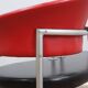 1990s Italian black and red post modern design bench