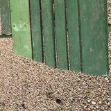 1900 green folding garden bench