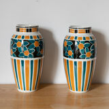 Pair of art deco vases