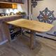 Solid wood farmhouse table