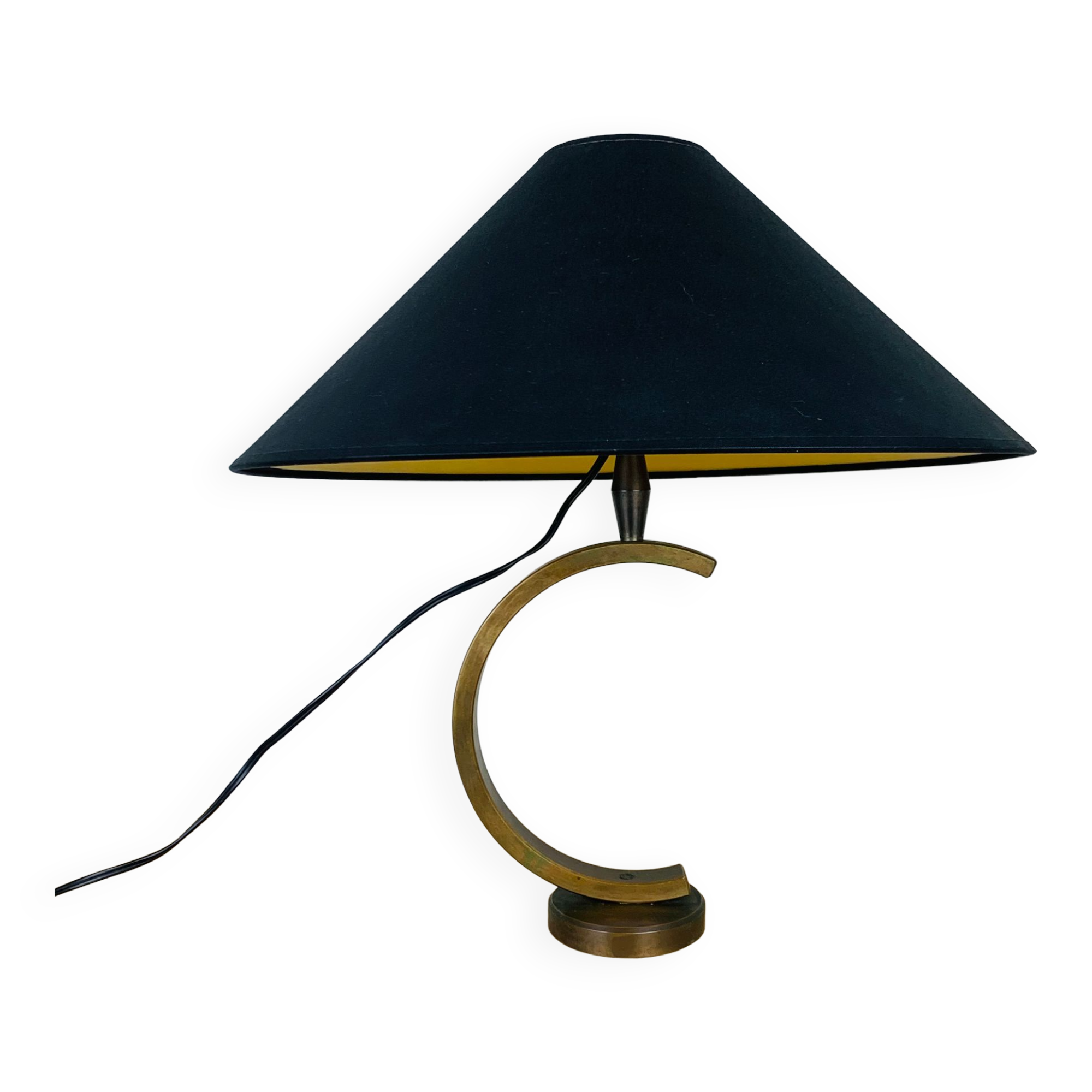 Sculptural brass lamp modernist style 50s